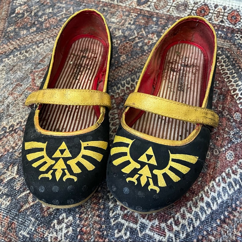 Hand painted Zelda Flats | OOAK